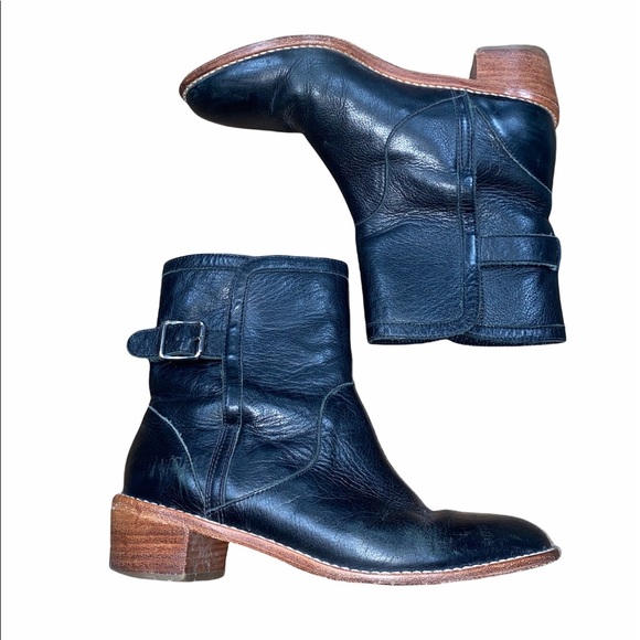 Loeffler Randall size 5 1/2 black leather boots - Picture 2 of 11